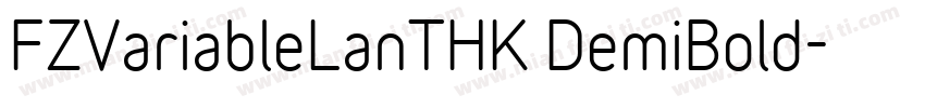 FZVariableLanTHK DemiBold字体转换